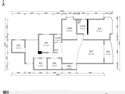 5室2廳2陽臺 和諧世紀戶型圖