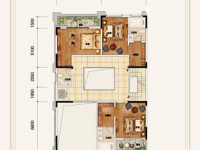 6室3廳4陽臺 華夏御府天璟灣別墅戶型圖