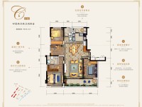4室2廳2陽臺 萬科銀海泊岸觀瀾戶型圖
