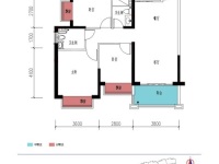 3室2廳2陽臺 瀚林瀾山戶型圖