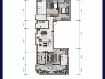 4室2廳3陽臺(tái) 山海灣8號(hào)