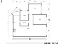 3室2廳1陽臺 藍(lán)光COCO蜜城戶型圖