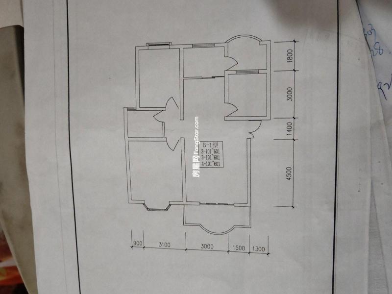 3室2廳2陽臺 金色家園南園戶型圖