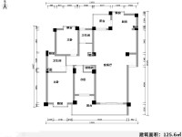 3室2廳2陽(yáng)臺(tái) 白龍?zhí)犊@淏園戶型圖