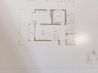 2室1廳1陽臺 中房路易公元戶型圖