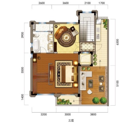 5室3廳4陽臺 碧桂園KCC云南映象別墅戶型圖