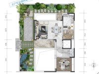 4室2廳4陽臺 華夏瀾臺府別墅戶型圖