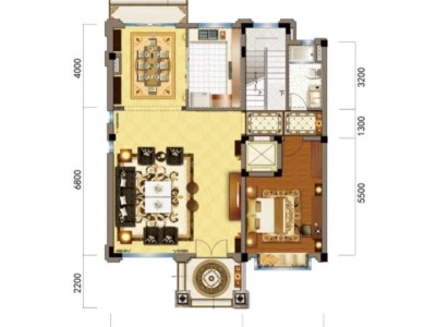 5室3廳4陽臺 碧桂園KCC云南映象別墅戶型圖