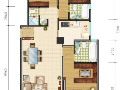 4室2廳2陽臺 融城昆明湖七里香