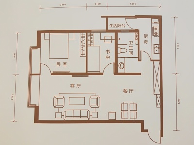 3室2厅1阳台 江东境界户型图