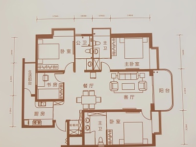 2室2厅2阳台 江东境界户型图