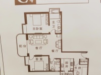 2室2廳 江東境界戶型圖