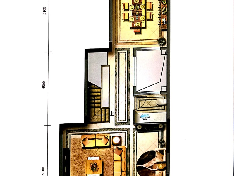 5室2廳2陽臺 昆明恒大云璽別墅戶型圖