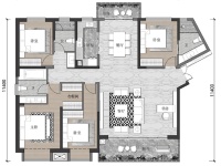 5室2廳2陽臺 昆明湖上壩7號地塊瀾庭戶型圖