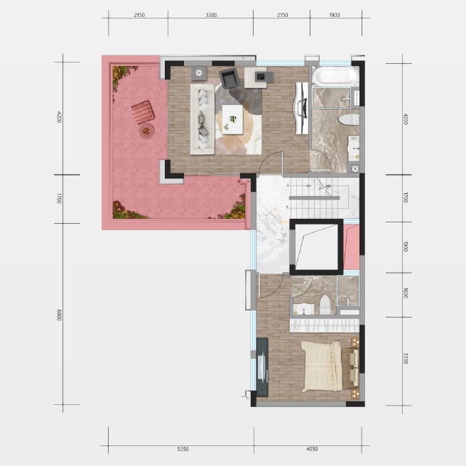 4室3廳4陽臺 華夏瀾臺府別墅戶型圖