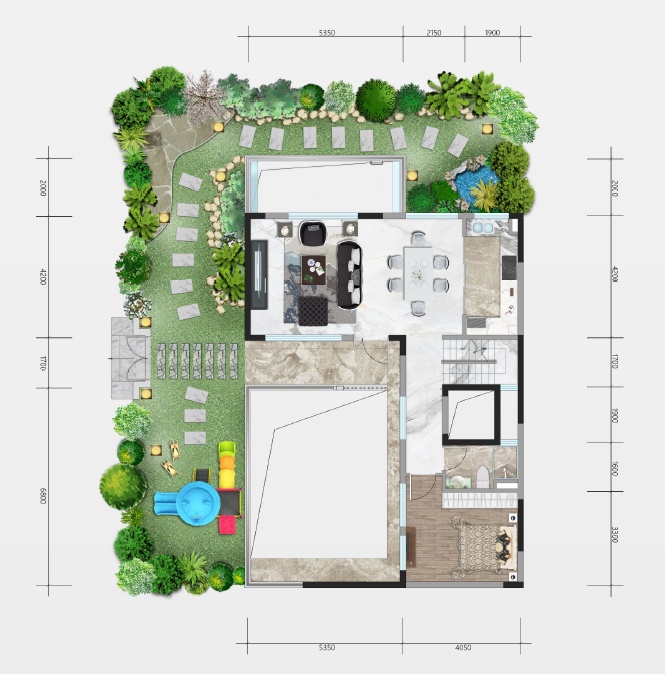 4室3廳4陽臺 華夏瀾臺府別墅戶型圖