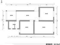2室2廳 鑫苑小區(qū)戶型圖