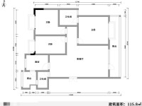 4室2廳2陽臺 滇池嶺秀二期戶型圖