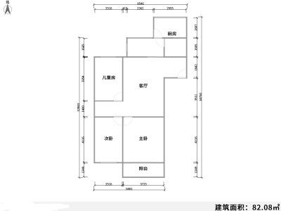 3室2廳1陽臺 春苑小區(qū)戶型圖