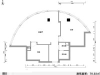2室1廳1陽(yáng)臺(tái) 凱旋花園戶(hù)型圖