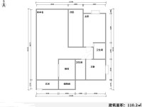 3室2廳1陽臺 春城慧谷B區(qū)戶型圖