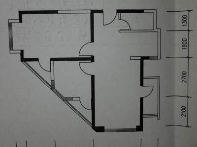 2室1廳1陽臺 玫瑰灣小區(qū)公寓戶型圖