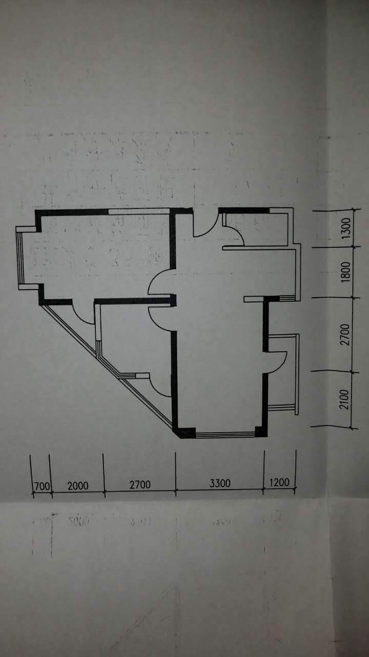 2室2廳2陽臺(tái) 玫瑰灣小區(qū)公寓戶型圖
