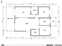 3室2廳2陽臺 湖畔之夢戶型圖