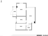 3室1廳1陽(yáng)臺(tái) 春苑小區(qū)戶型圖