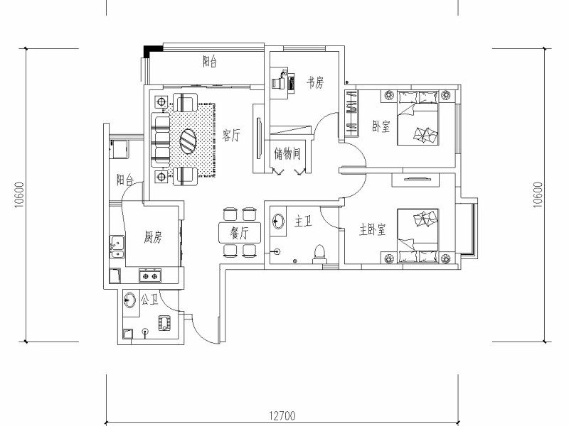 金科泰玺云麓書苑户型图