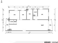 4室2廳1陽臺 春苑小區(qū)戶型圖