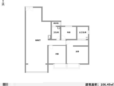 4室2厅2阳台 金坤尚城长乐里户型图