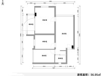 3室1廳1陽(yáng)臺(tái) 春苑小區(qū)戶型圖