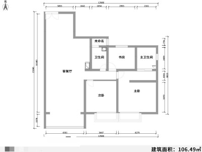 4室2厅 金坤尚城长乐里户型图