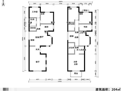 5室2廳2陽臺 凱旋花園別墅戶型圖