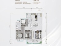 3室2廳1陽臺(tái) 龍湖天璞A1地塊戶型圖