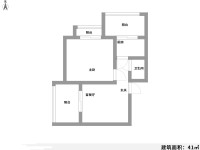 2室1廳2陽臺 春光小區(qū)戶型圖