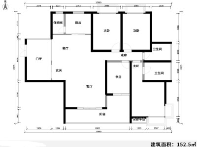 5室2廳3陽(yáng)臺(tái) 銀海暢園西區(qū)戶型圖