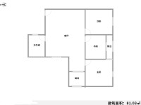 3室2廳1陽臺(tái) 興隆小區(qū)戶型圖