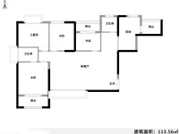 4室2廳2陽(yáng)臺(tái) 蘭亭上錦二期戶(hù)型圖