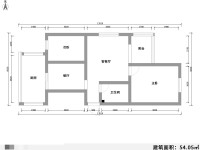 2室2廳1陽臺 豐寧小區(qū)北區(qū)戶型圖