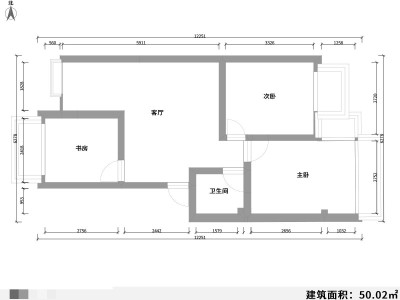 3室1厅1阳台 华海小区户型图
