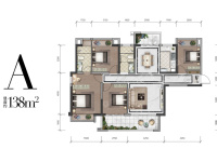 4室2廳2陽(yáng)臺(tái) 招商雍和府一期戶(hù)型圖