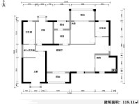 4室2廳2陽(yáng)臺(tái) 蘭亭上錦二期戶型圖