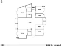 4室2廳1陽臺(tái) 江東小康城戶型圖