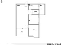 2室2廳2陽臺 華龍人家戶型圖