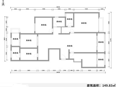 5室2廳2陽臺 江東花園四季園戶型圖