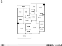 5室3廳2陽(yáng)臺(tái) 滇池向陽(yáng)園別墅戶(hù)型圖