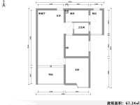 2室2廳2陽臺 華龍人家戶型圖
