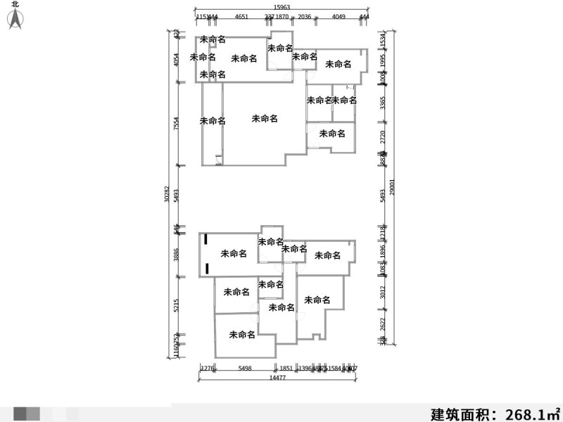 7室3厅2阳台 云南艺术家园户型图
